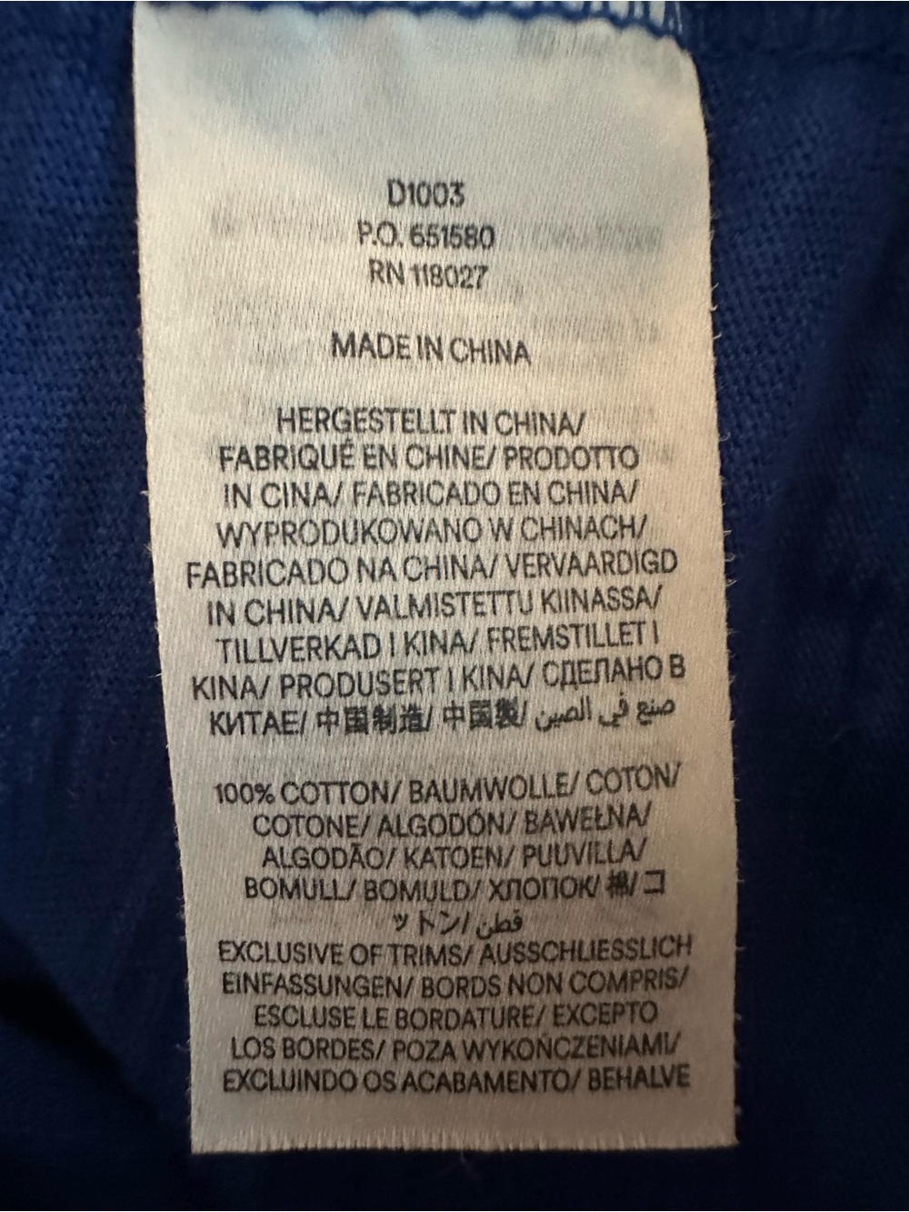 Boden Ali Pom Sleeve Tshirt Dress Blue Size 10L - Picture 11 of 11